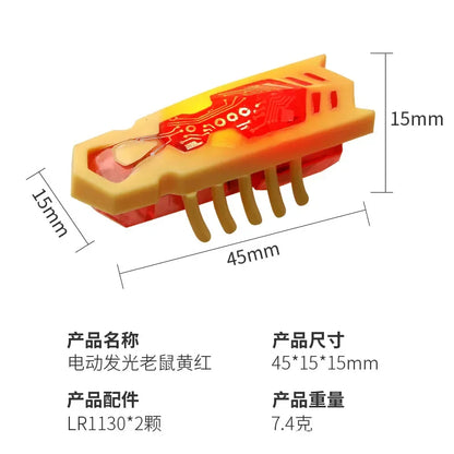 Interactive Mini Electric Bug Cat Toy Kitten Escape Obstacle Automatic Flip Toy Battery Operated Vibration Beetle Supplies