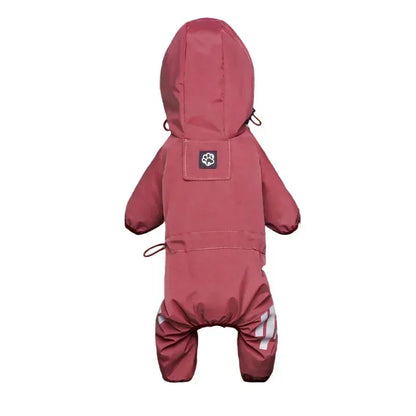 Pet raincoat, reflective waterproof pet clothing, Chihuahua Maltese raincoat, small and medium-sized dog jumpsuit, raincoat dog