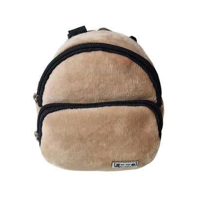 Cute Plush Pet Dog Backpack Outdoor Portable Dog Snack Bag Adjustable Pet Backpack With D-ring Puppy Bag Dog Accessories