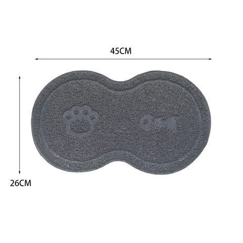 Cat And Dog Pet Mat Cute Cat Litter Pad Foot Mat Non-Slip Dish Bowl Food Feed Mat Pad Placement Pet Accessories