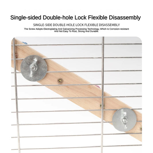 4/6/8 Step Bird Wood Climbing Ladder Pet Parrot Interactive Ladder Toy Fun Stick Climbing Toy Station Bar Birdcage Accessories