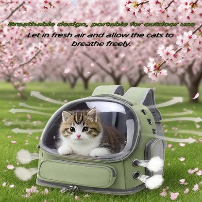 2025 Transparent Pet Carrier Backpack for Cats and Small Dogs Breathable Outdoor Shoulder Bag Travel Pet Supplies for Pets