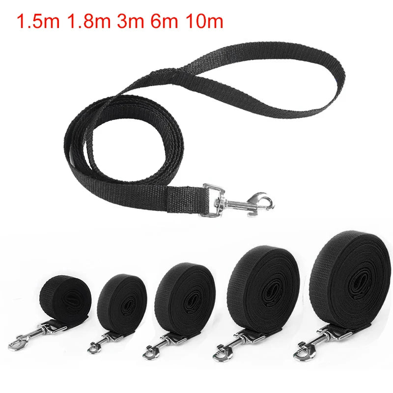 Long Nylon Pet Dog Leash For Small Big Dogs Cats Outdoor Hiking Puppy Lead Rope Strong Labrodor Traction Belt 1.5m 3m 10m 30m