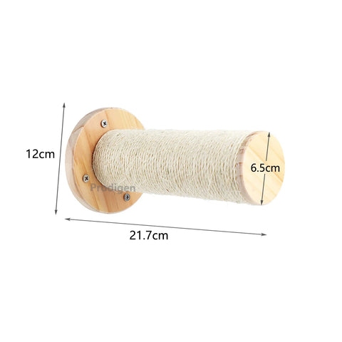 Cat Wall Climbing Shelf Four Step Stairway Scratching Post Bed Hiding House For Indoor Cats Tree Tower Pet Furniture Accessories