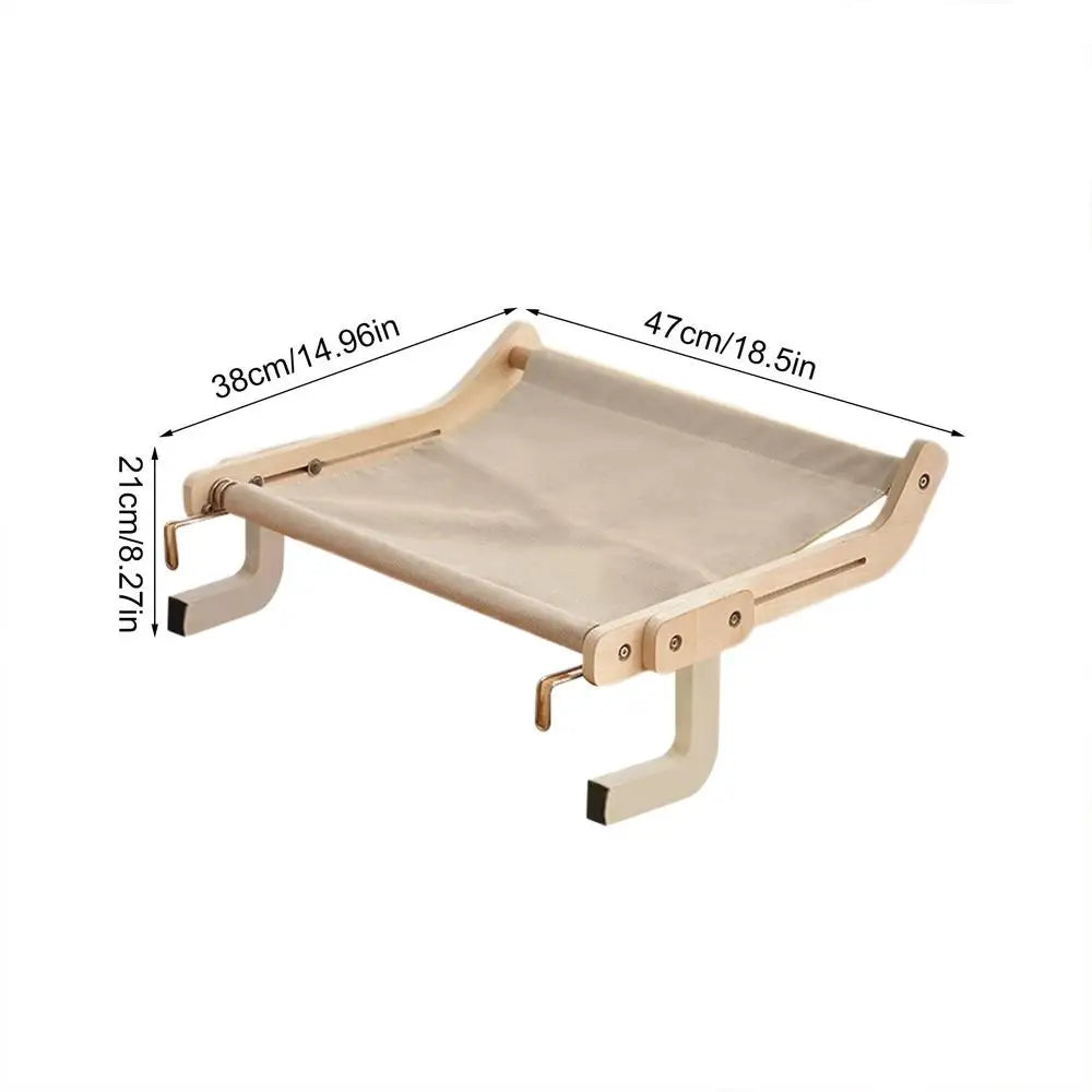 Cat Suspension Hammock Portable Detachable Bed Window Shelf for Cats Perch Pet Accessories Easy To Wash Cat Bed
