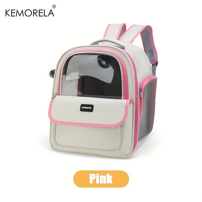 KEMORELA Pet Backpack for Cats And Dogs Large Outdoor Transparent Capsule Breathable Carrying Bag Pet Supplies