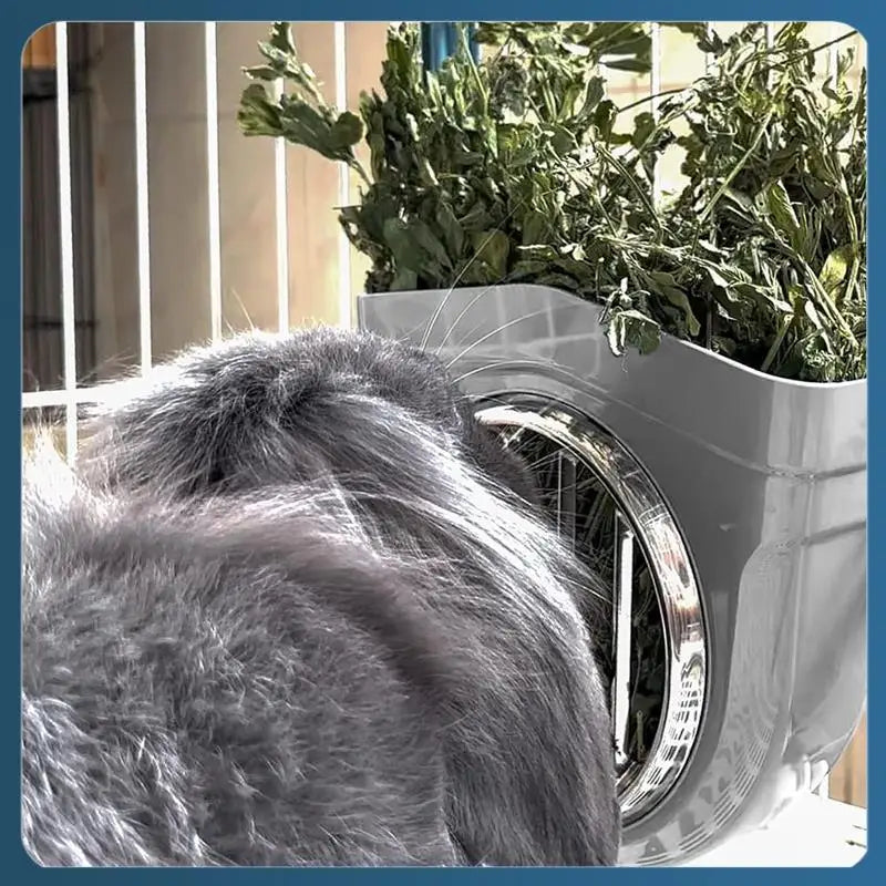 Small Animal Hay Feeder, Chew-Proof , Grid Alfalfa Rack For  Bunny Guinea Pig Chinchilla Cage Hutch Crat