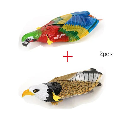 Simulation Bird Interactive Cat Toys Electric Hanging Eagle Flying Bird Cat Teasering Play Cat Stick Scratch Rope Toys