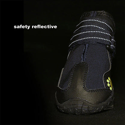 Dog Shoes for Large Dogs Medium Dog Boots & Paw Protectors for Winter Snowy Day Summer Hot Pavement Waterproof Anti Slip Sole