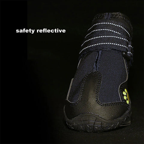 Dog Shoes for Large Dogs Medium Dog Boots & Paw Protectors for Winter Snowy Day Summer Hot Pavement Waterproof Anti Slip Sole