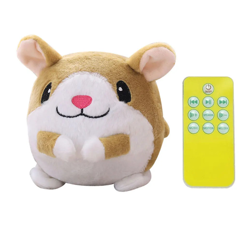 Cartoon Pig Active Moving Plush Toy for Dogs – Washable, USB Rechargeable, Interactive Talking Moving Ball Toy