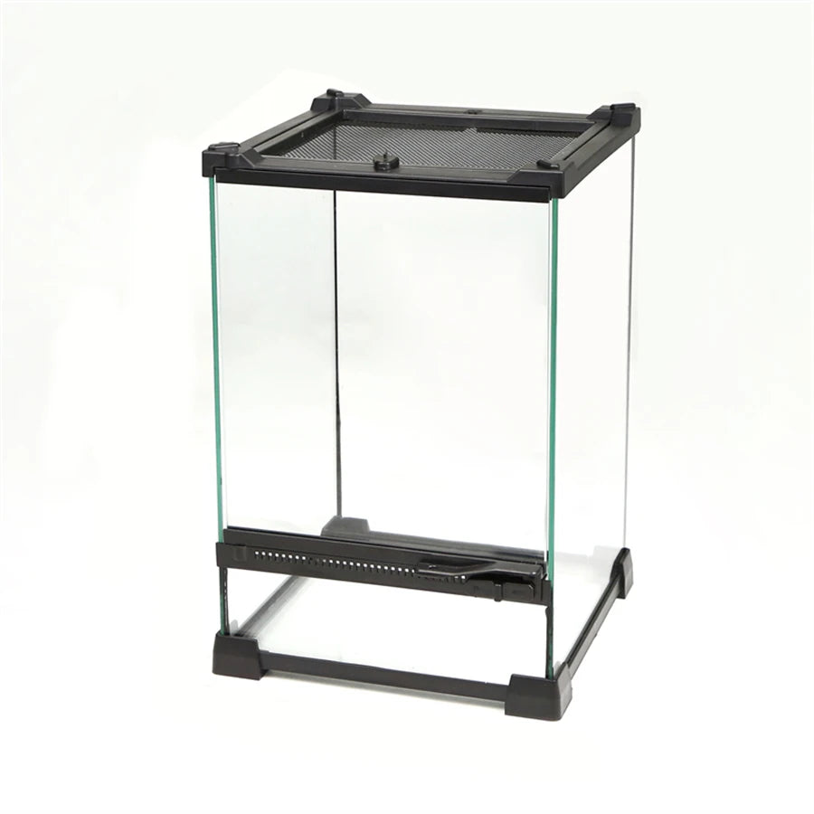 Tempered glass reptile terrarium,suitable for geckos, lizards, tarantula,spiders,horned frogs, turtles, snakes, etc.