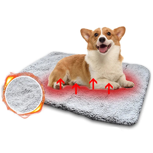 Self Warming Pet Pads Blanket Puppy Self-Warming Pet Mat Reflects Pet Body Heat Pet Warmer Pad For Constant Temperature Washable