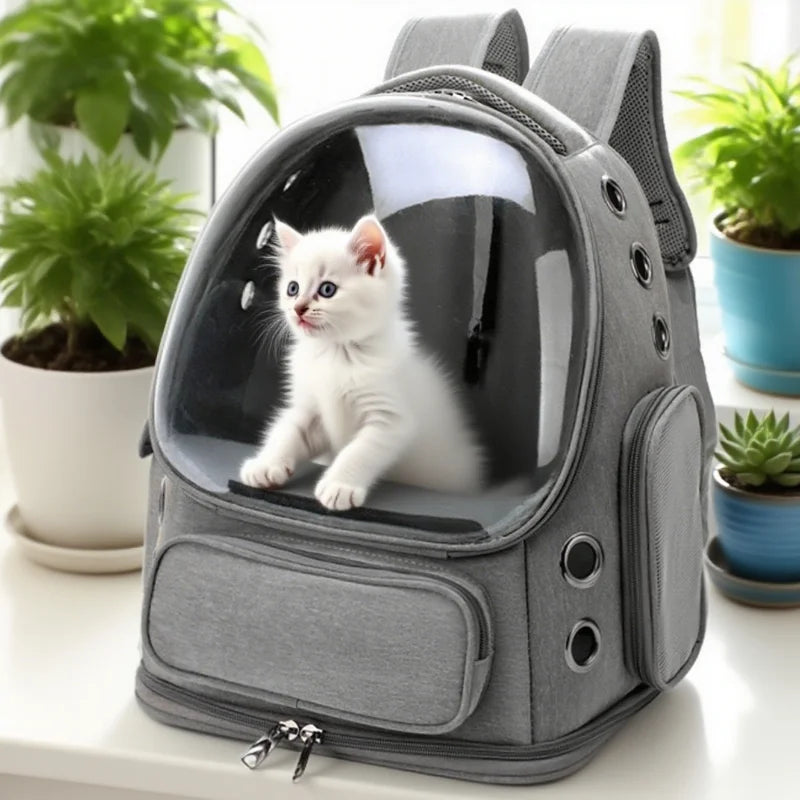 2025 Transparent Pet Carrier Backpack for Cats and Small Dogs Breathable Outdoor Shoulder Bag Travel Pet Supplies for Pets