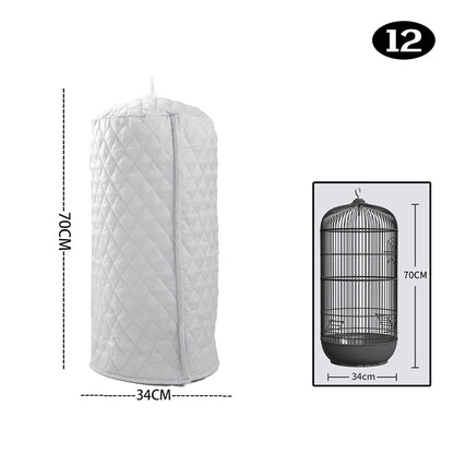 Winter Warm Bird Cage Cover Cotton Quilted Cage Cover Canopy Rain Proof Protective Parrot Cage Accessories