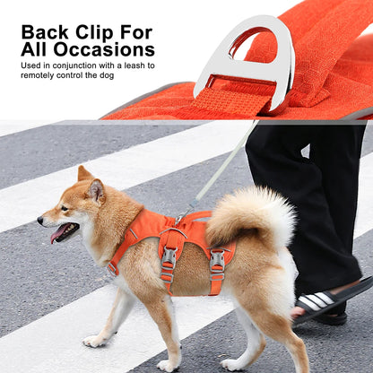 Nylon Pet Dog Harness Reflective Dog Harnesses Durable Vest With Handle Adjustable for Small Medium Large Dogs Bulldog Walking