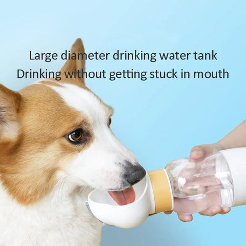 Dog Water Bottle For Outdoor Use Portable Companion Cup Plastic Water Bottle Dog Walking Water Feeding Dog Accessories Outdoor