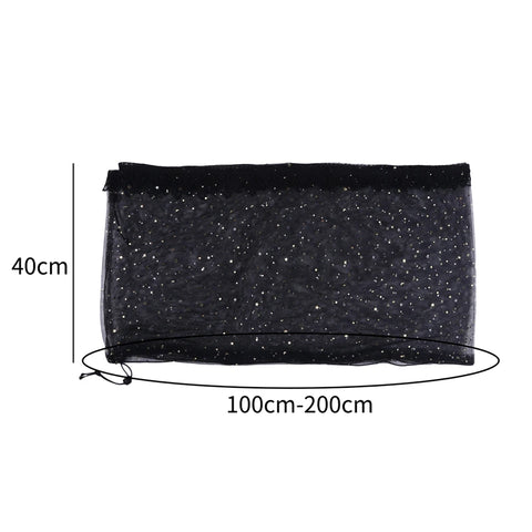 Bird Cage Cover Dustproof Birdseed Net Seed Catcher Nylon Mesh Birdseed Net Guard For Bird Cage Stars /Solid Color