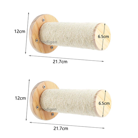 Cat Wall Climbing Shelf Four Step Stairway Scratching Post Bed Hiding House For Indoor Cats Tree Tower Pet Furniture Accessories
