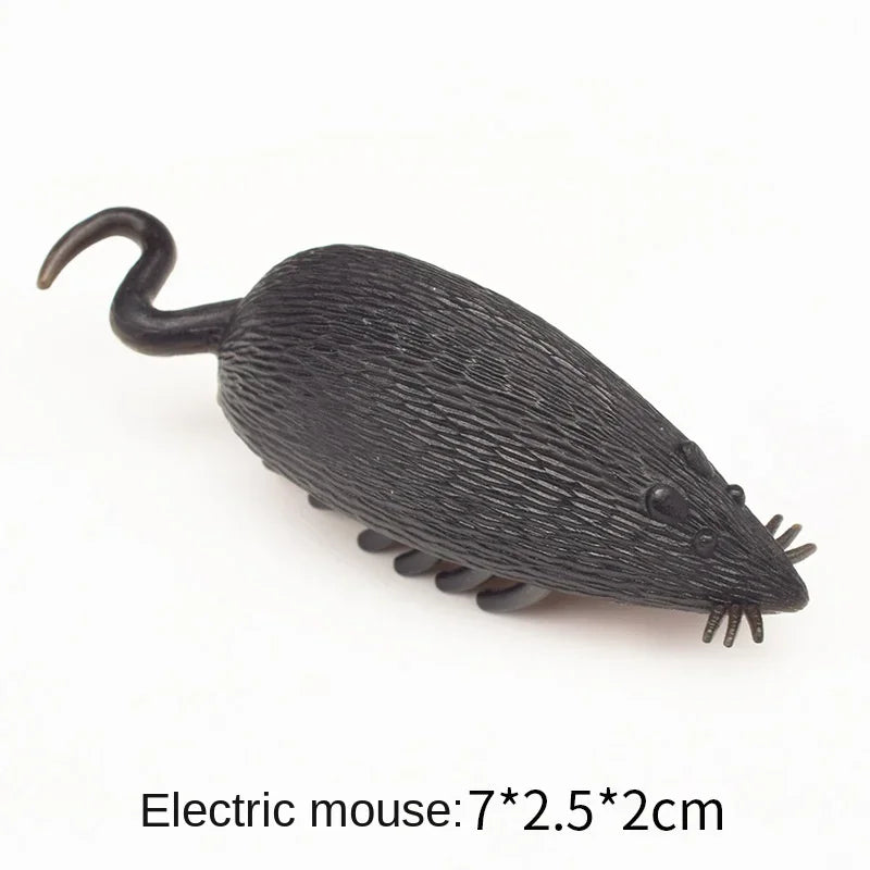 Interactive Mini Electric Bug Cat Toy Kitten Escape Obstacle Automatic Flip Toy Battery Operated Vibration Beetle Supplies
