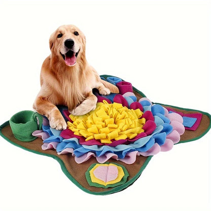 Sniffing Training Mat Dogs Educational Stress Relief Bite Resistant Slow Food Mat Eco-friendly Training Blanket