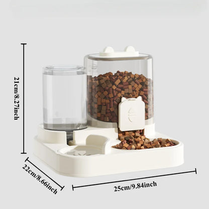 Cat Feeding All-in-one Machine Dog Cat Bowl with Water Dispenser Dog Food Automatically Circulates Cat Food and Pet Supplies