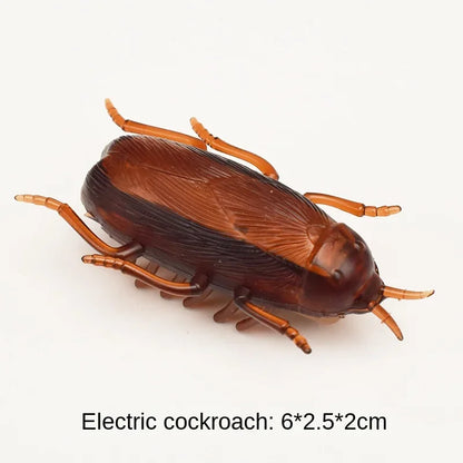 Interactive Mini Electric Bug Cat Toy Kitten Escape Obstacle Automatic Flip Toy Battery Operated Vibration Beetle Supplies