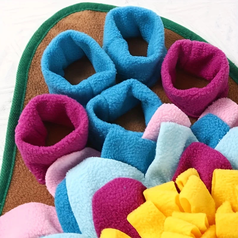 Sniffing Training Mat Dogs Educational Stress Relief Bite Resistant Slow Food Mat Eco-friendly Training Blanket