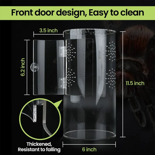 Insect Feeding Cage Spider Lizard Scorpion Arboreal Enclosure Case Acrylic Reptile Breeding Box Transparent Terrarium Habitat