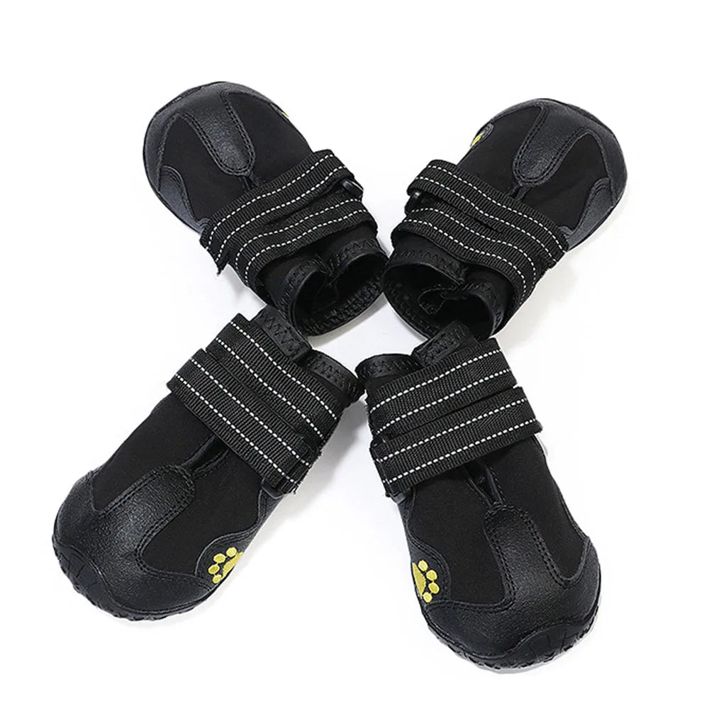 Dog Shoes for Large Dogs Medium Dog Boots & Paw Protectors for Winter Snowy Day Summer Hot Pavement Waterproof Anti Slip Sole