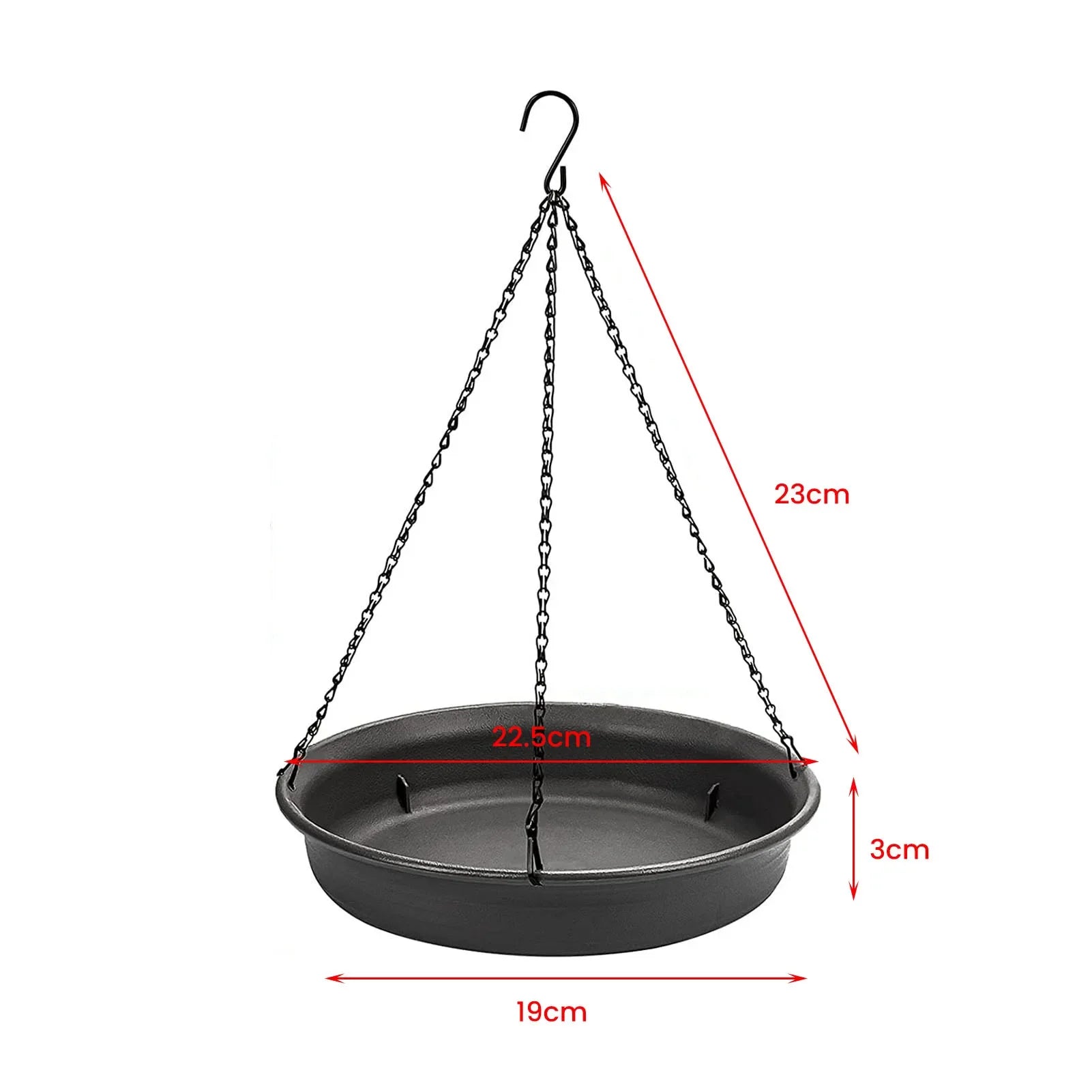 Hanging Bird Feeder Outdoor Bath Tray Bird Water Drinker Outdoor Feeder Garden Yard Decoration Plastic Bird Feeder Pet Supplies
