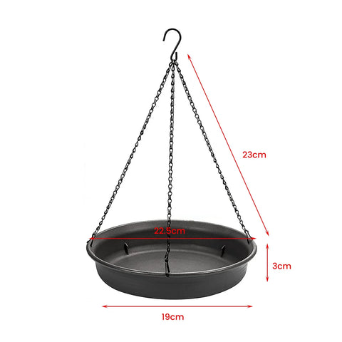 Hanging Bird Feeder Outdoor Bath Tray Bird Water Drinker Outdoor Feeder Garden Yard Decoration Plastic Bird Feeder Pet Supplies