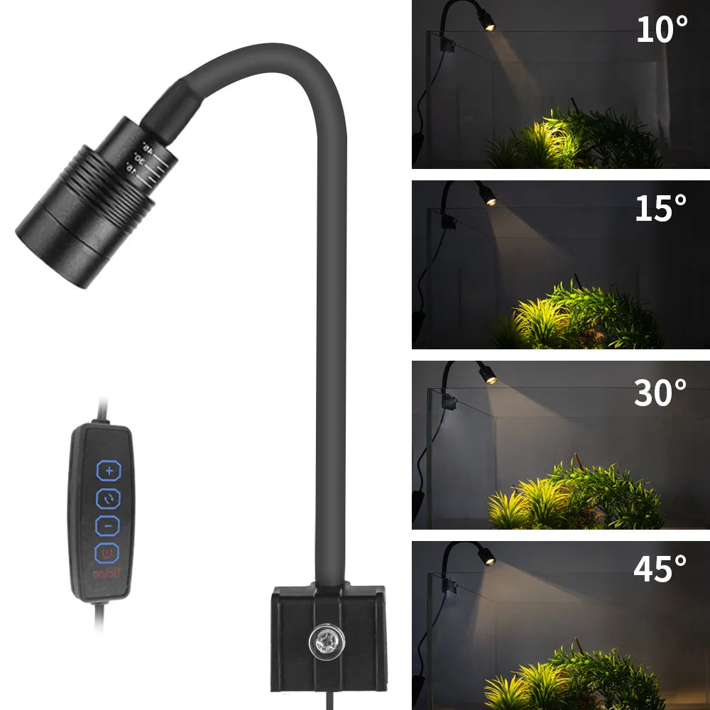 USB Aquarium Light Lighting plants Grow Light Super Slim LED 3W Aquatic Plant Lighting Waterproof Clip-on Lamp For Fish Tank