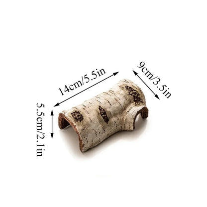 Pets Lizard Turtle Reptile Hide Cave Habitat Shelter Resin Tree Bark Amphibians Landscape Reptiles Box Dodge Hole Decoration