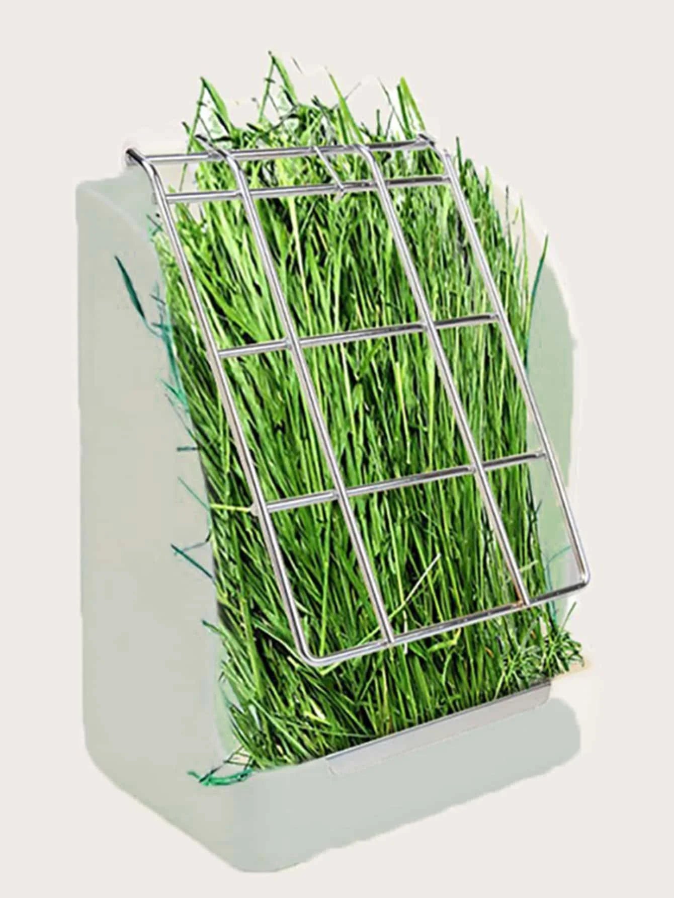 1pc-Wall mounted rabbit feeder, used for outdoor small pet hay feeders, grass racks