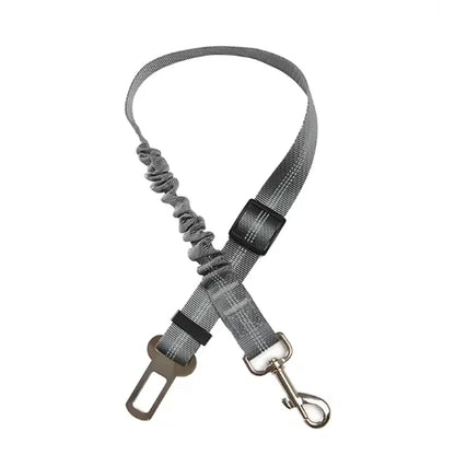 New hot pet supplies Car seat belt dog traction seat belt cushioned elastic safety rope traction leaf dog traction leaf