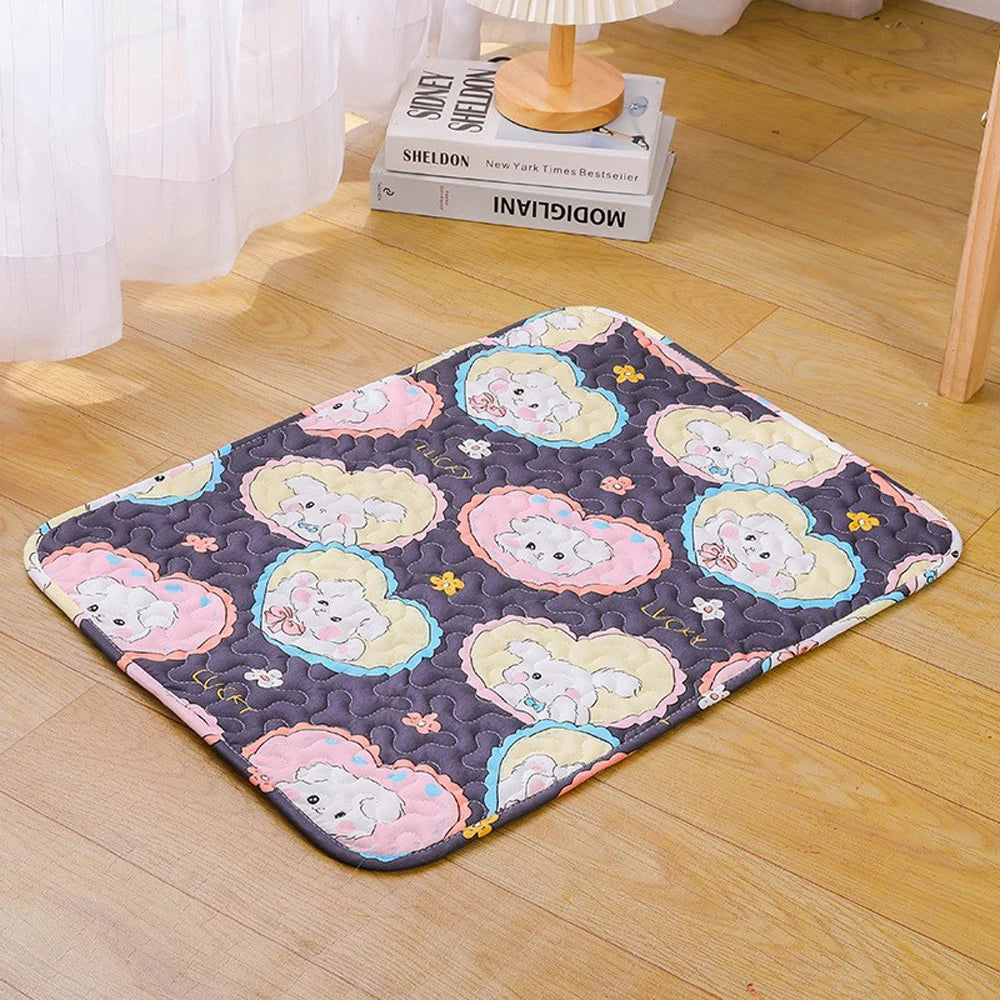 Moisture Proof Pet Dog Floor Mat Cooling Sofa Cushion Skin Friendly Cat Sleeping Mat Breathable Cooling Pet Bed Mat
