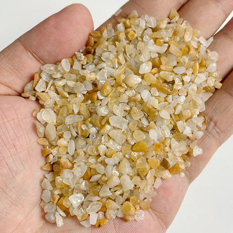 Natural Stone Gravel Crystal Chips 3-5mm Irregular Amethysts Quartz Reiki Healing Tumbled Stone for DIY Fish Tank Bonsai Decor