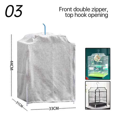 Bird Cage Cover Sunshade Breathable and Splashproof Large Bird Cage Cover Parrot Cage Shading Protective Products Bird Supplies