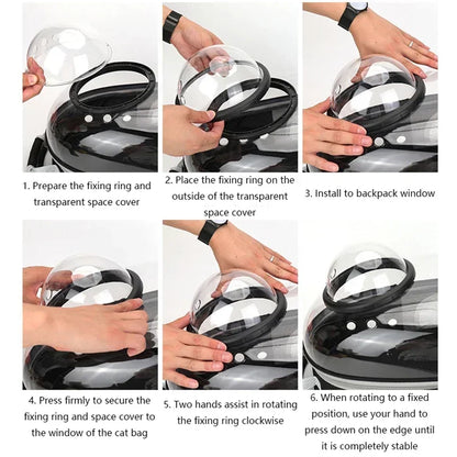 Premium Transparent Breathable Space Capsule Backpack Lightweight Portable Soft Carrier Bag for Dogs Travel Outdoor