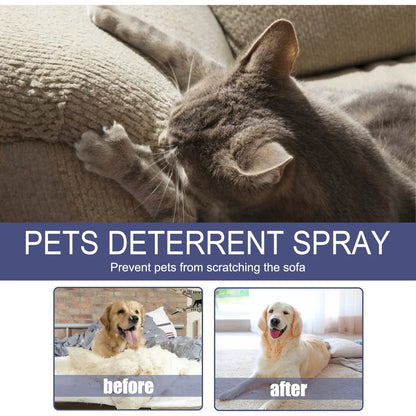Pet Scratch Deterrent Spray Prevent Scratching Chewing Sofa Furniture Protector Bitter Anti Gnawing Cat Scratch Training Liquid