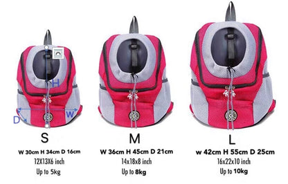 Pet Dog Carrier Bag Portable Travel Backpack Front Bag Outdoor Double Shoulder Mesh Backpack Head Carrying Bags For Cat