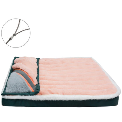 Dog Bed Mat with Zipper Remolvable Elastic Cat Bed for Dog Sleeping Mat Small Washable Cat Nest Pet Sofa Cushion for Medium Dog