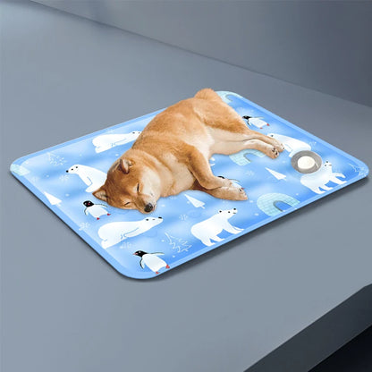 New Dog Cat Ice Cushion Summer Cooling Gel Mat Water Cushion Pet Cool Durable Blanket Sofa Ice Mat Blanket Dormitory Ice Mat