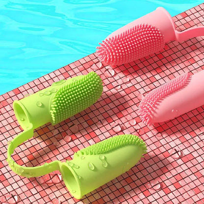 Pet Two-finger Toothbrush Dog Cat Pet Super Soft Teeth Clean Breath Care Tooth Brush Clean Tool Dog Cat Toothbrush Accessories