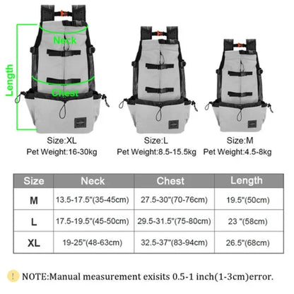 Breathable Pet Dog Carrier Bag for Large Dogs Golden Retriever Bulldog Backpack Adjustable Big Dog Travel Bags Pets Products