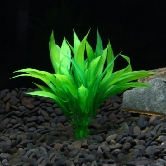 1PC Plastic Manmade Water Plant Grass Decor akvaryum dekor Green 15cm Height for Aquarium Simulation Artificial plants