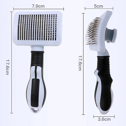 Dog Brush Massage Dogs Comb Automatic Pet Hair Remover Self Cleaning Cat Brush Pet Grooming One Button Cleaning Dog Brushes Comb