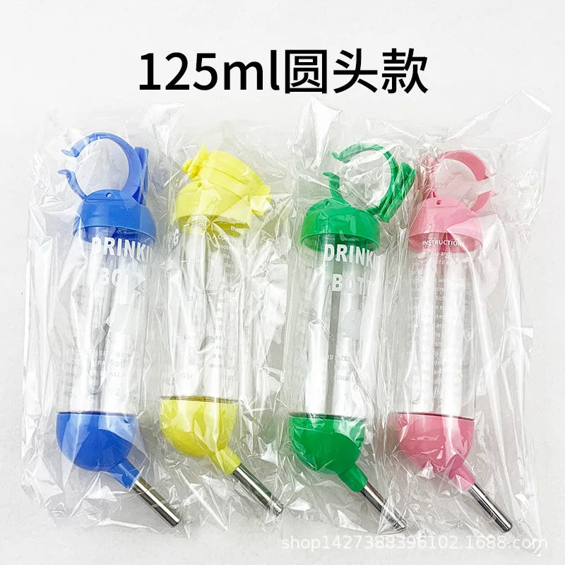 Hamster Drinker Hanging Water Bottle Dispenser for Guinea Pig Squirrel Rabbit Squirrel Rabbit Dog Drinking Head Pipe Fountain