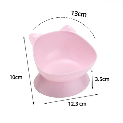 Raised Cat Bowl Small Dog Waterer Protect Pet's Spine Stable Durable Tilted Pet Feeder Kitten Water Bowl for Small Medium Dogs